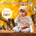thumbnail image 6 of Baby Silicone Feeder Set, BabyX 3-pcs Zoo Critter-themed Baby Plate with Suction, Spoon and Fork for Babies Toddler Kids, BPA-Free, Baby Utensils Feeding Supplies, Microwave and Dishwasher Safe, 6 of 8