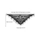 thumbnail image 3 of Chales y envolturas INSPIRE CHIC para vestidos de noche, bufandas triangulares de malla de encaje con flecos y borlas para mujeres en bodas y fiestas formales 74.8x28.3" Negro, 3 of 5