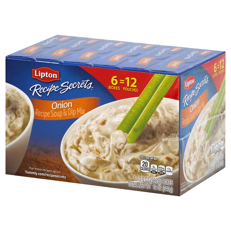 Lipton Recipe Secrets Onion Dry Soup and Dip Mix, 2 oz, 2 Pack 