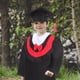 thumbnail image 3 of BRIGHTFUFU 1PC Kids Graduation Gown Stole and Cap Tassel Set para Cosplay Photography Performance (Rojo, 120cm), 3 of 8