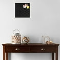 thumbnail image 3 of PinPix 15x15 Custom Cork Bulletin Board Modeco Hex W B Poster Board Has a Fabric Style Canvas Finish, Framed in Modeco Hex W B, by ArtToFrames (PinPix-1730), 3 of 5