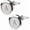 A Silver, variant on Mens Classic Stainless Steel Initial Cufflinks 26 Alphabet Initial Letter Cufflinks Business Wedding Shirts A-Z