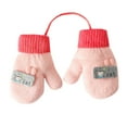 thumbnail image 3 of Children's Winter Mittens Snow Gloves for Boys Girls Knit Thermal Ski Handwear, 3 of 7