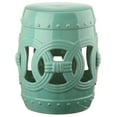 thumbnail image 3 of Safavieh  Light Blue Double Coin Ceramic Decorative Stool, 3 of 3