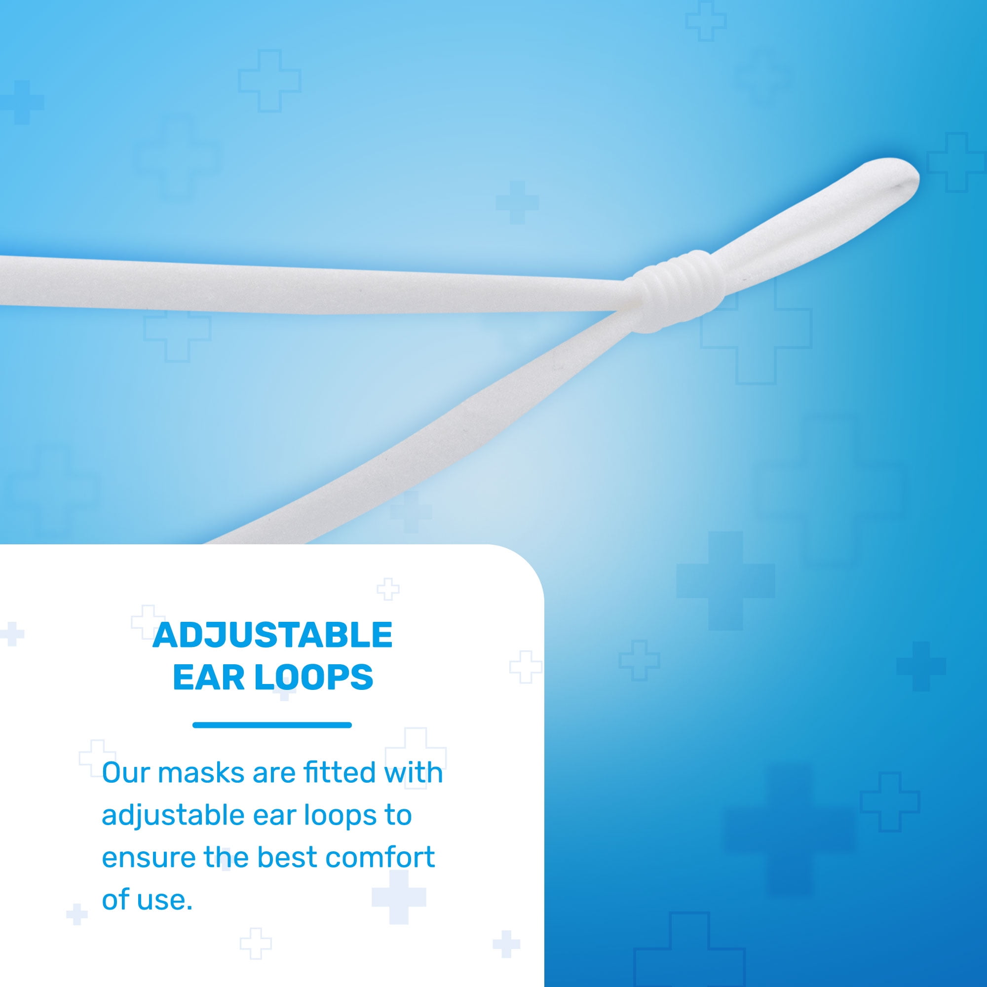 WellBefore KN95 Disposable 5Ply Face Masks, Pack of 10, Medium, White, Individually Wrapped, Adjustable Ear Loops