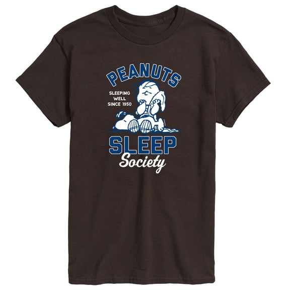 Peanuts - Peanuts Sleep Society - Men's Short Sleeve Graphic T-Shirt