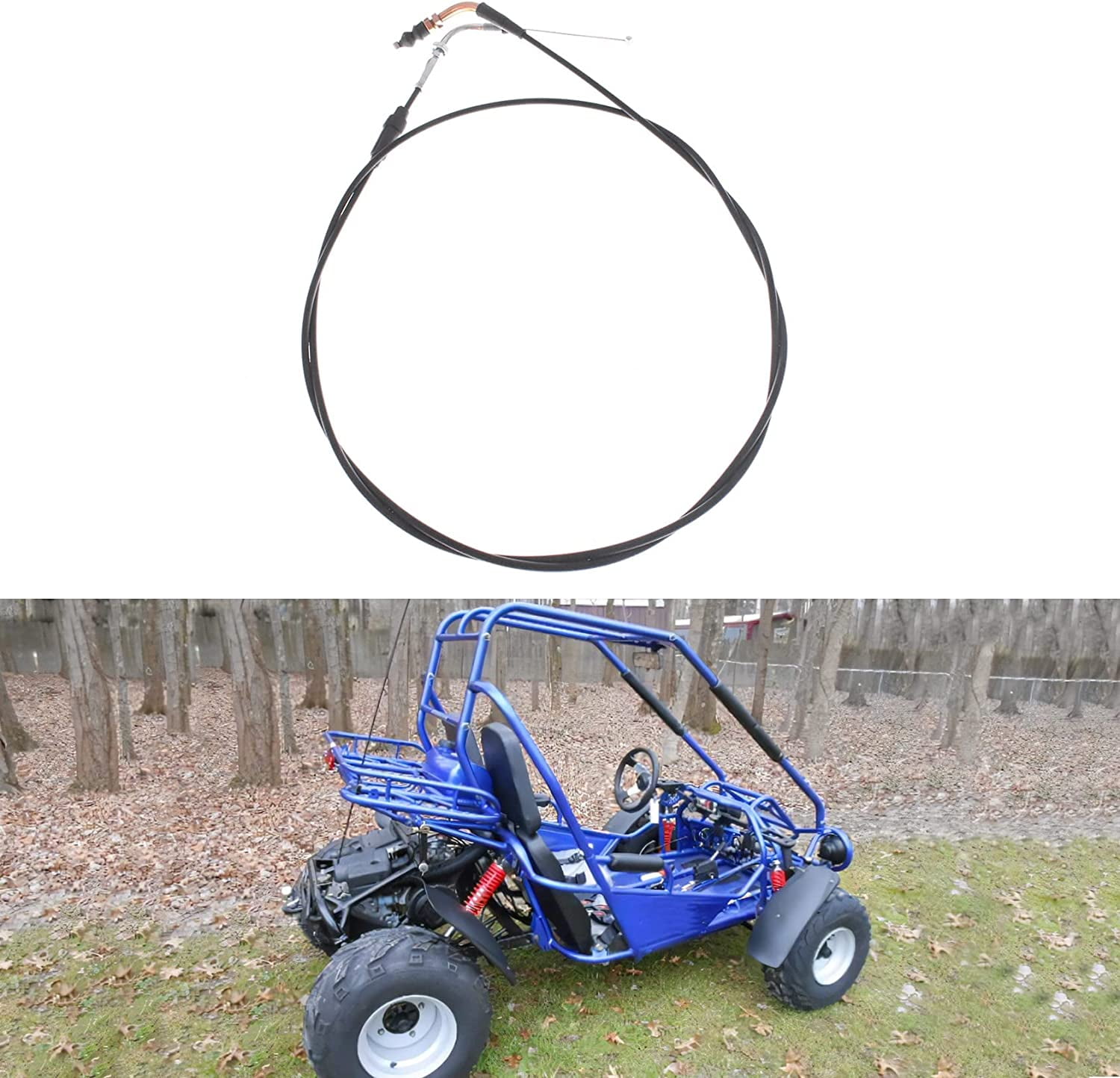 Genrics Throttle Gas Cable 72" For GY6 50cc 125cc 150cc QMB139 Chinese Scooter Moped