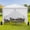 White-10x10ft, variant on TEQIN 10x10 Pop Up Canopy Tent with 4 Sidewalls,Waterproof UV Protection Material for Outdoor Events, Courtyard, Vendor Booths,Easy Set up,Includes Storage Bag & Full Accessories