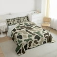 thumbnail image 3 of jejeloiu Mallard Camouflage Pattern Bedding Comforter Set,Hunting Farmhouse Camping Twin Comforter Sets,Green Brown Bedding Set For Men Women,Luxury Bedroom Decor Reversible,2-Piece, 3 of 8