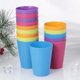 thumbnail image 2 of Vasos de plástico de colores para el hogar, vasos reutilizables para bebidas, vajilla y suministros para fiestas, 101-200ml (colores mezclados), 15 Uds., 2 of 3