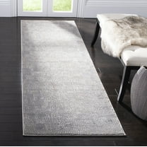 SAFAVIEH Meadow Curtis Abstract Runner Rug, Taupe/Grey, 2'7" x 8'