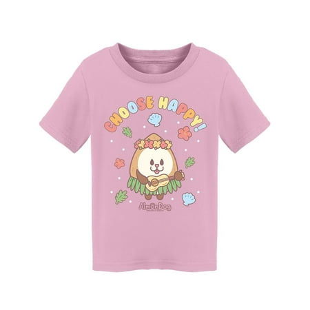 

Almondog Choose Happy! Hawaiian T-Shirt Toddler -Electural Designs 5 Toddler