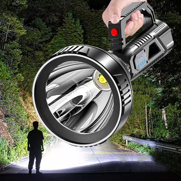 Linterna Proyector de mano portátil de 3 modos de reflector LED para senderismo, pesca, emergencia Likrtyny Para estrenar