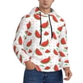 thumbnail image 2 of Lsque Hand Drawn Watermelon Pattern Casual Men's Hoodie,Hooded Sweatshirt with Kangaroo Pocket,Pullover Hoodie-3X-Large, 2 of 7