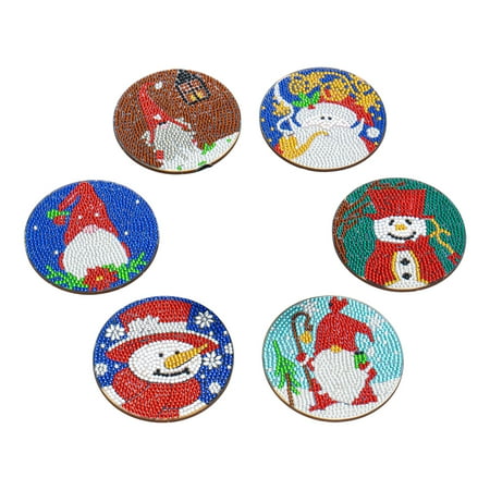 

Trayknick Dinnerware Placemat 6pcs Snowman Santa Claus Xmas Themed Painting Kit