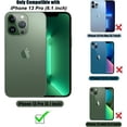 thumbnail image 3 of for iPhone 13 Pro Case Glitter Magnetic Compatible with MagSafe Full Camera Lens Protection Luxury Plating Cute Bling Clear Shockproof Slim Phone Case for Women Girls (Black), 3 of 14