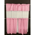 thumbnail image 4 of Polka Dots Cotton Window Valance 3 Piece Set Home Kitchen Bedroom Window Curtains, 4 of 22