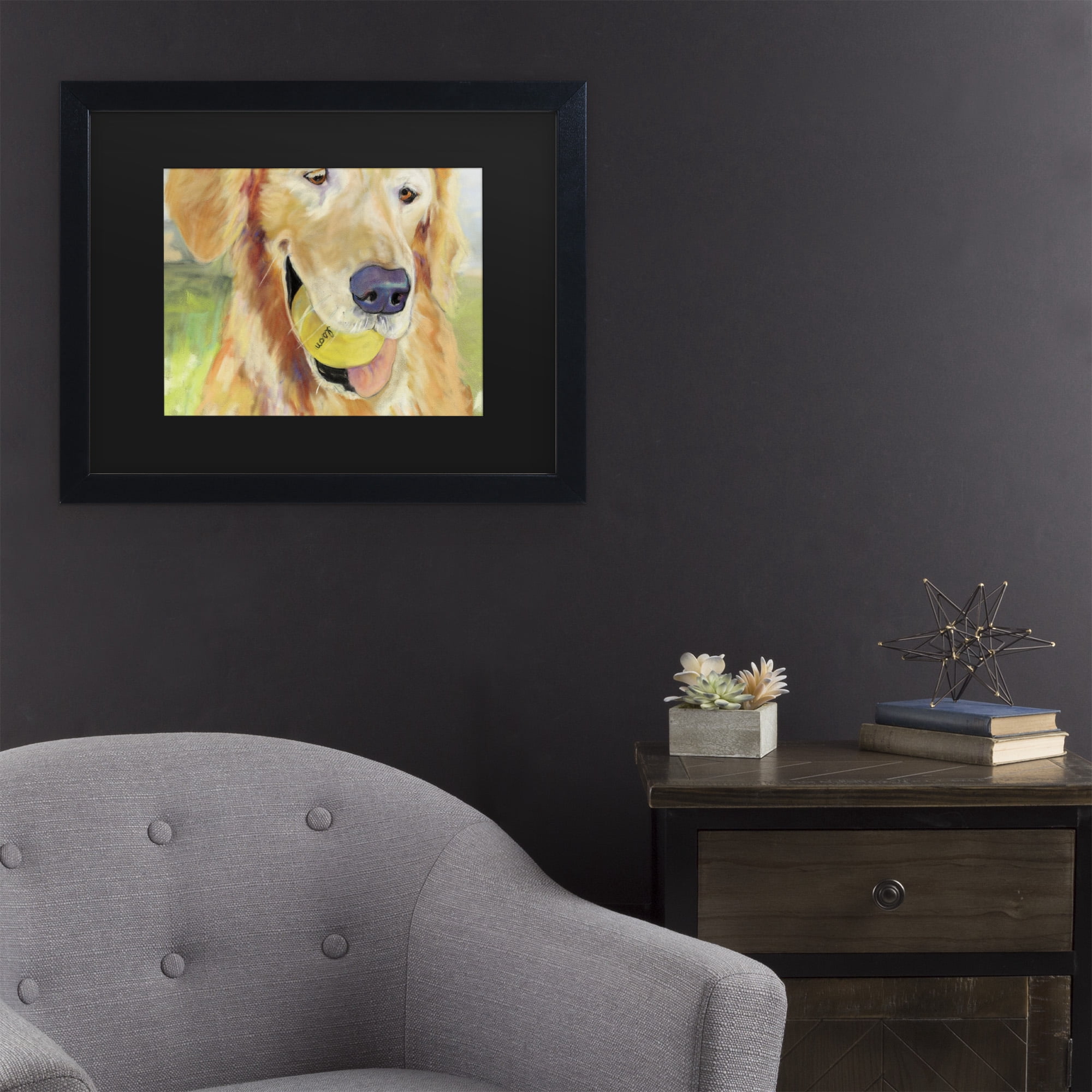 Trademark Fine Art 'Gus' Canvas Art by Pat Saunders-White