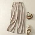 thumbnail image 2 of Women's Casual Summer Pants Comfortable Everyday Wear Long Trousers For Outing With T Shirts Easy Care LightweightFashion Clothing, 2 of 6