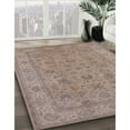 thumbnail image 3 of Ahgly Company Machine Washable Indoor Round Industrial Modern Dark Almond Brown Area Rugs, 6' Round, 3 of 7