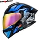 thumbnail image 3 of Casco integral con Bluetooth para motocicleta, doble lente, abatible hacia arriba, intercomunicador, aprobado por DOT, para carreras de motos y motocross, 3 of 5