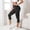 Black, variant on Resistance Band Leggings for Women 3D Anti Cellulite Compression Capri Leggings Scrunch Butt Lifting Yoga Pants(Black,L)