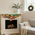 thumbnail image 6 of Rustic Christmas Swag with Decor Balls - Wedding Arch Garland for Door Lintel, Ceremony Backdrop, Wall Porch Holiday Decor, 6 of 7