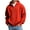Red, variant on QSAWXQZ Men's Thermal Hoodie Solid Long Sleeve Zip Up Cardigan Coat with Pockets for Spring White L