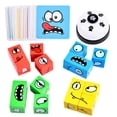 thumbnail image 1 of Juego de rompecabezas, cubo mágico de madera que cambia la cara para niños y adultos, 1 of 6