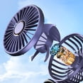 thumbnail image 2 of Ventilador de mano Cuello colgante portátil Oficina en casa Escritorio Refrigeración por aire Azul Sywqhk Para Estrenar, 2 of 9