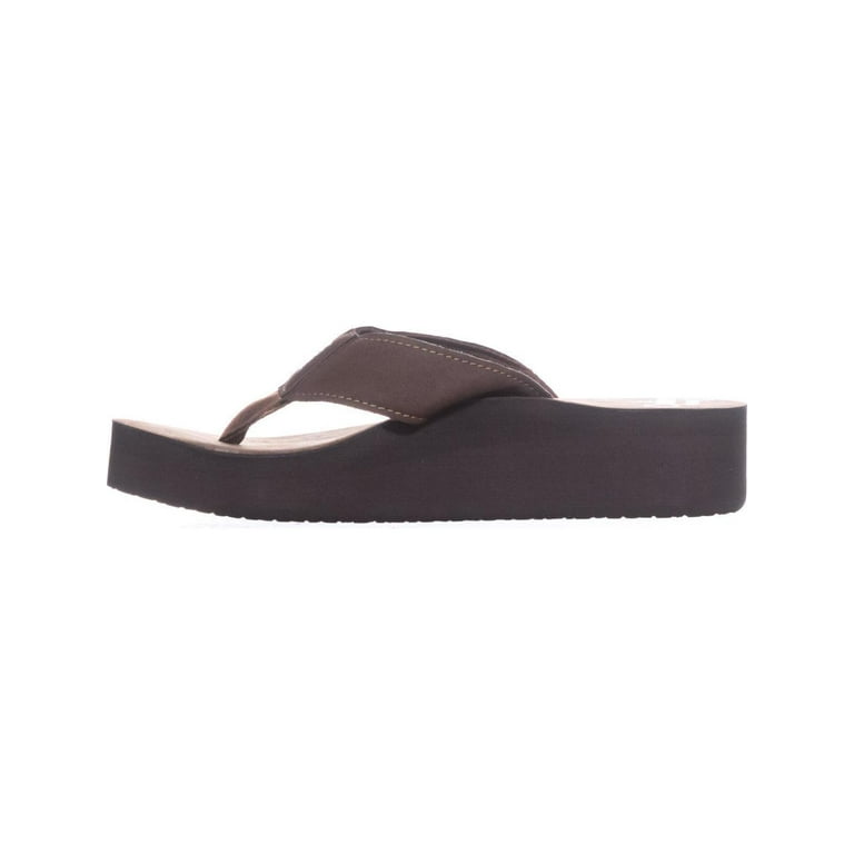 Womens Reef Cushion Butter Flip Flops Brown