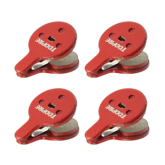 Unique Bargains 4 Pair Resin Disc Bike Brake Pads Replacement with Spring Leaf for Bicycle