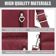 thumbnail image 3 of 2 piezas de bolso cruzado con cremallera para mujer, bolso para teléfono móvil, bolso con brazalete, 3 of 5