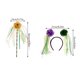 thumbnail image 3 of KAKOWELY 1 juego de diadema de carnaval para niños, diadema para festivales, varita de hada, suministros para fiestas de cosplay, 3 of 5