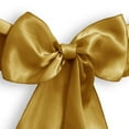 thumbnail image 4 of Lann's Linens - 30 Elegant Satin Wedding/Party Chair Cover Sashes/Bows - Ribbon Tie Back Sash - Gold, 4 of 4