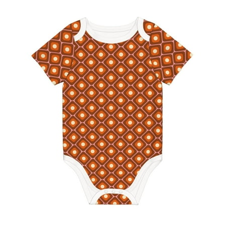 

Matuu 60s and 70s Aesthetic for Baby Short-Sleeve Bodysuit Soft Cotton Comfortable and Breathable Perfect for Newborns and Infants