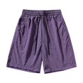 thumbnail image 4 of Japceit Elastic Waist Shorts for Mens Shorts Elastic Waist Mens Summer Casual And Comfortable Drawstring Pocket Elastic Waist Shorts Mens Elastic Waist Shorts, 4 of 7