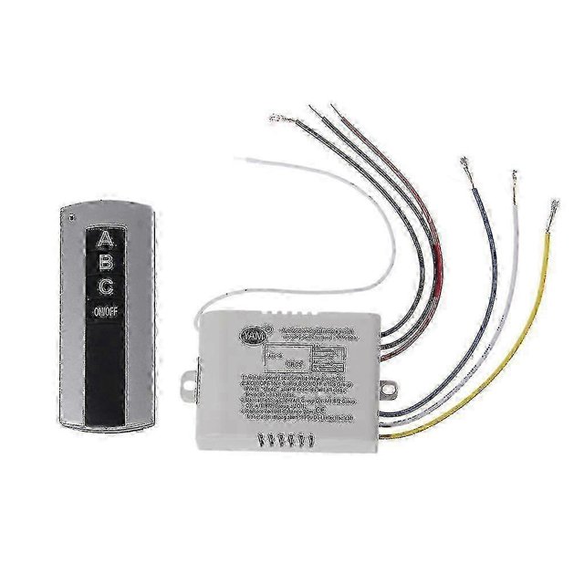 Wireless 3 Channel On/off Lamp Remote Control Switch Receiver Transmitter-Good quality