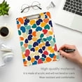 thumbnail image 3 of FORMRS Acrylic Clipboard with Low Profile Clip Standard A4 Letter Size, 12.5" x 9", Colorful Clover Pattern, 3 of 8
