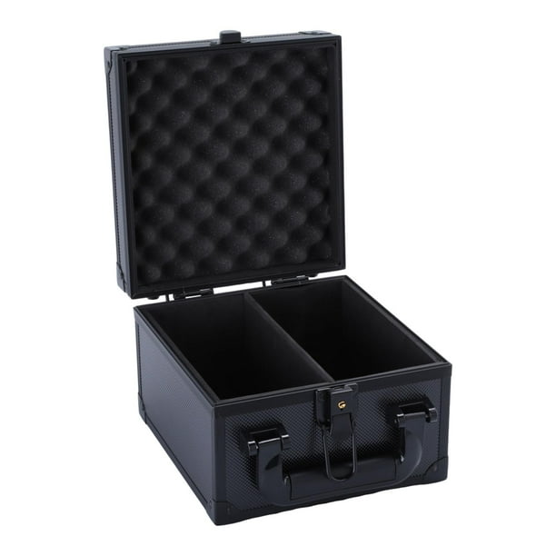 Caja organizadora de colección de tarjetas deportivas con espuma EVA para tarjetas premium ligeras 2 compartimentos