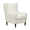 thumbnail image 2 of Chic Home Kepler Linen Modern Contemporary Silver Nail head Trim Solid Oak Legs Accent Chair, Beige, 2 of 2