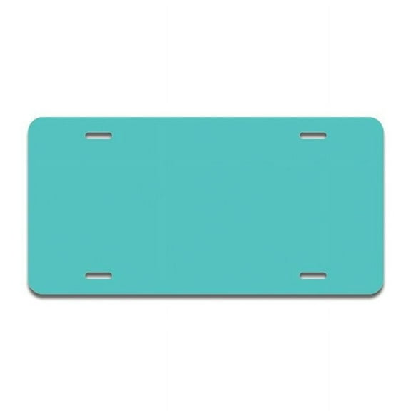 Solid Turquoise Aluminum License Plate| License Plate 12" X 6" Fits Any Car, Truck, SUV, RV, or Trailer | Made in The USA