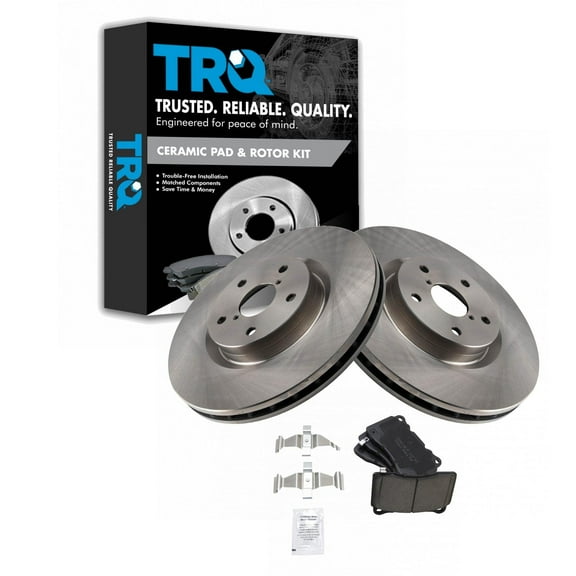 TRQ Brake Pads & Rotors Kit Fits Select 2007-2014 Subaru Impreza 2015-2017 WRX STI