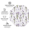 thumbnail image 3 of Sigee Lavender Flowers for Water-Resistant, Heat-Resistant, Non-Slip Leather Coasters Set, Ideal for Coffee Table, Office, Bar, Home Decor-Octagon, 3 of 6