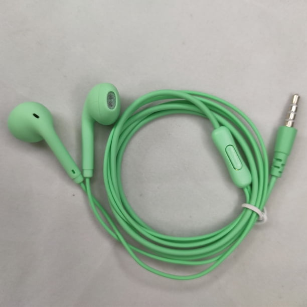 Auriculares electrónicos con cable y micrófono, auriculares internos con aislamiento de ruido, potentes y de alta definición, compatibles con la mayoría de los auriculares de 3,5 mm.