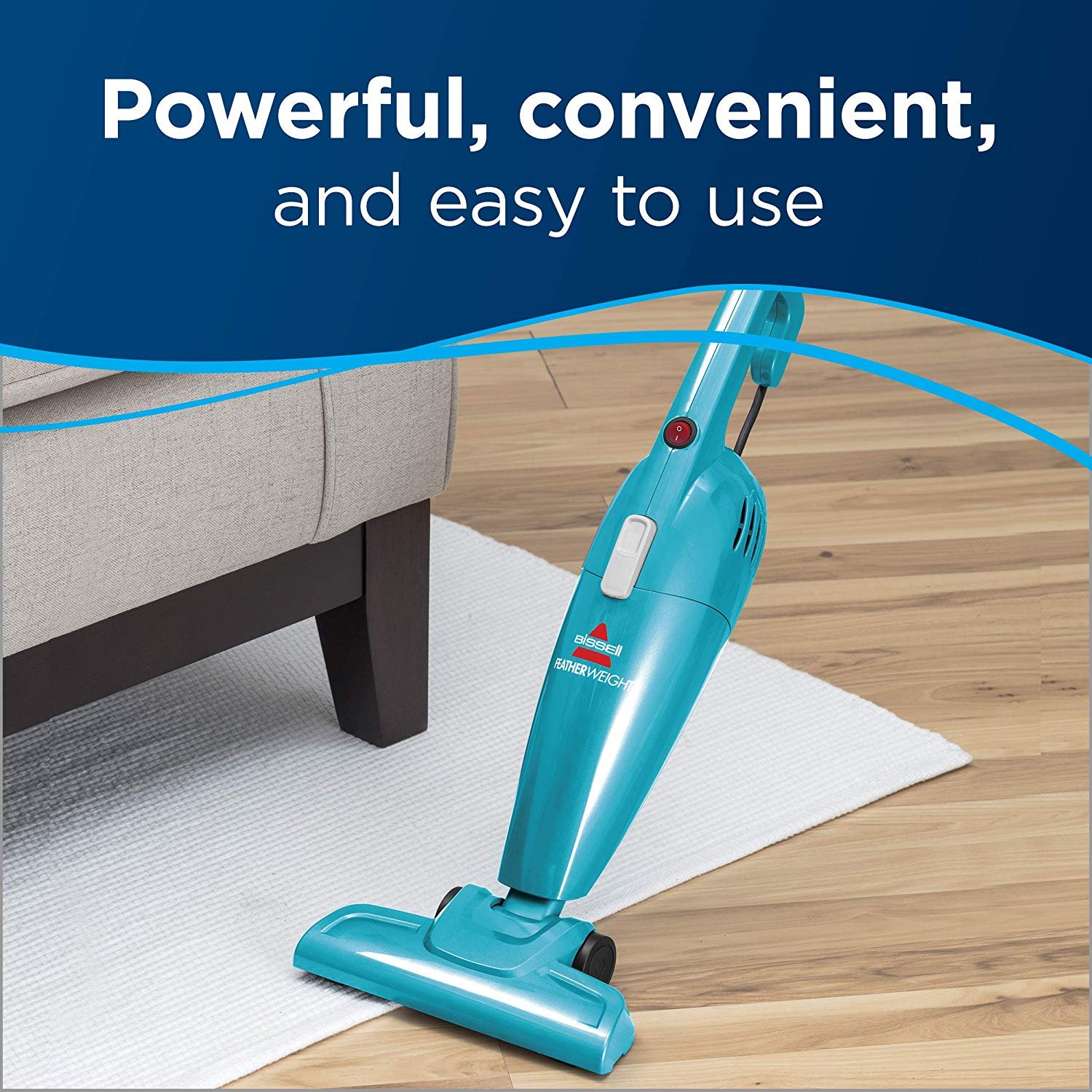 Bissell Featherweight Stick Lightweight Bagless Vacuum, 2033, One Size Fits All, Blue - image 3 of 10