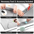 thumbnail image 4 of Window Screens Replacement Repair Kit, 39in x 78in Extended Size Screen Door Mesh Replacement Kit, Durable Fiberglass Mesh Screen Roll with Tools for Windows Doors Patio and Porch Screens, Black, 4 of 7