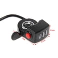 thumbnail image 2 of Universal Refitting Parts Accessories Twist Handlebar Headlight Switch Electric Bicycle Accelerator Battery Level Display E-bike Thumb Throttle 36V, 2 of 8