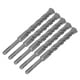 thumbnail image 5 of Brocas de impacto de 5 uds con punta de carburo, broca de martillo rotativo, brocas en espiral de 2 flautas para hormigón de ladrillo, 210mm, 5 of 8