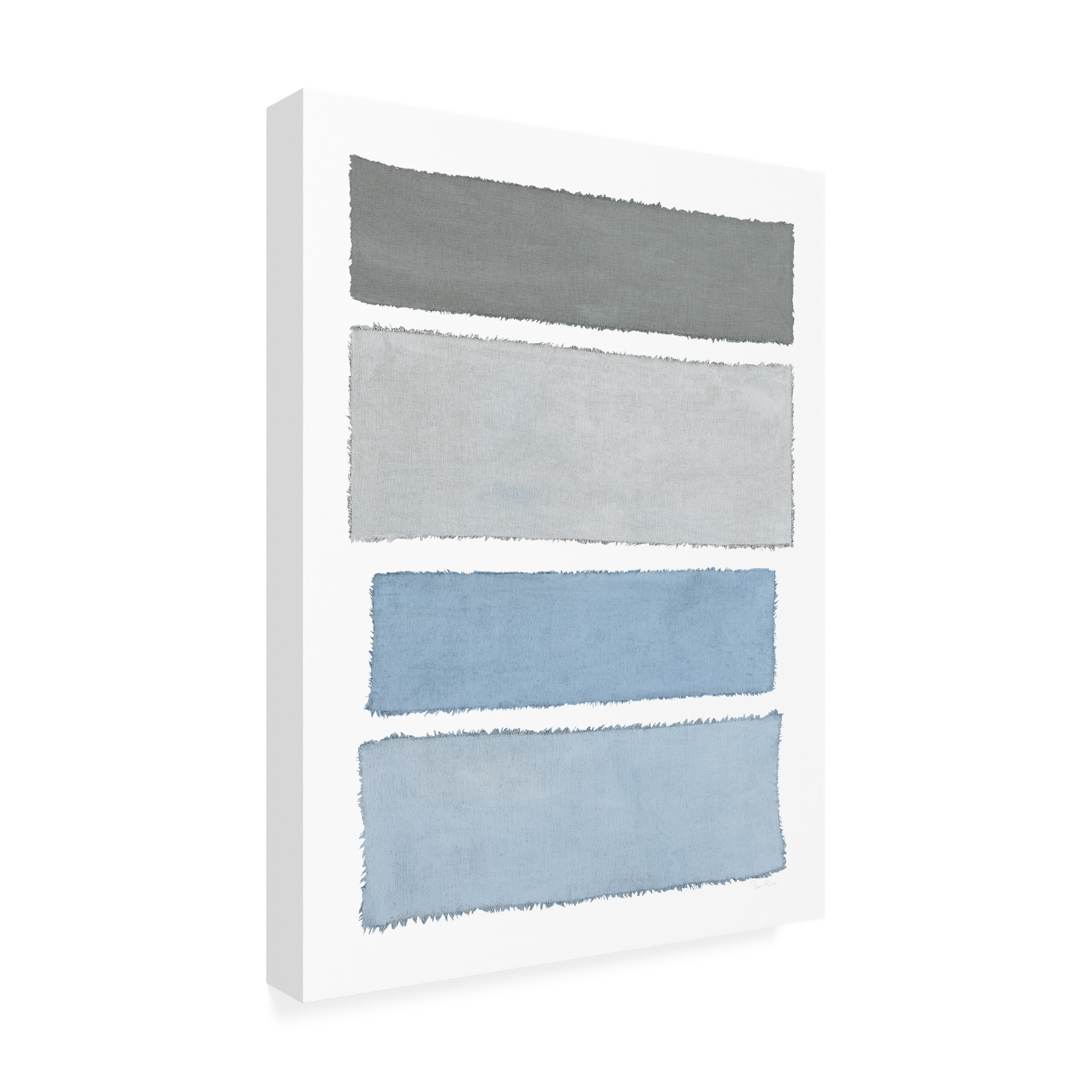 Piper Rhue 'Painted Weaving I on White' Canvas Art